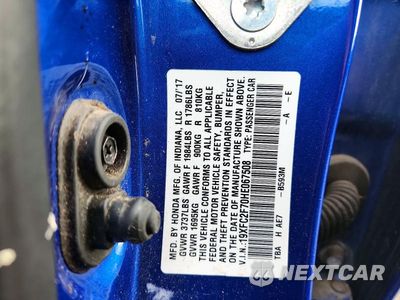 Zdjęcie 12 z 12 samochodu: 2017 HONDA CIVIC EX VIN:19XFC2F70HE067508 - miniatura