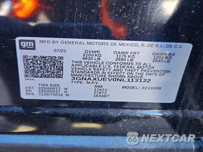 Zdjęcie 12 z 12 samochodu: 2022 CHEVROLET EQUINOX LT VIN:3GNAXUEV0NL113122 - miniatura