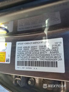 Zdjęcie 13 z 13 samochodu: 2020 HONDA ACCORD LX VIN:1HGCV1F18LA022509 - miniatura