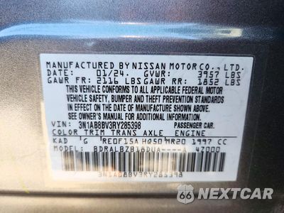 Zdjęcie 13 z 13 samochodu: 2024 NISSAN SENTRA S VIN:3N1AB8BV3RY285398 - miniatura