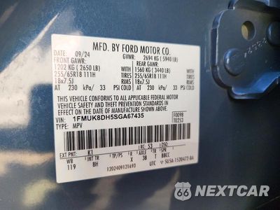 Zdjęcie 13 z 13 samochodu: 2025 FORD EXPLORER ACTIVE 4WD VIN:1FMUK8DH5SGA67435 - miniatura
