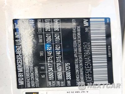 Zdjęcie 14 z 14 samochodu: 2022 MERCEDES-BENZ GLS 450 4MATIC VIN:4JGFF5KE5NA784252 - miniatura