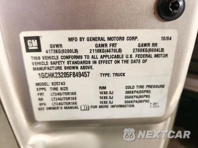 Zdjęcie 12 z 12 samochodu: 2005 CHEVROLET SILVERADO K2500 HEAVY DUTY VIN:1GCHK23205F849457 - miniatura