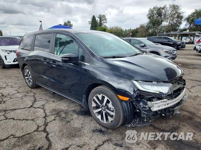 Czwarte zdjęcie samochodu z boku: 2025 HONDA ODYSSEY EXL VIN:5FNRL6H67SB067953 - miniatura
