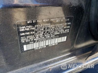 Zdjęcie 12 z 12 samochodu: 2016 SUBARU CROSSTREK PREMIUM VIN:JF2GPABC0G8230271 - miniatura