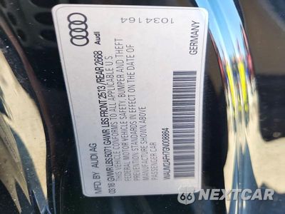 Zdjęcie 12 z 12 samochodu: 2016 AUDI A5 PREMIUM PLUS S-LINE VIN:WAUM2AFH7GN008864 - miniatura