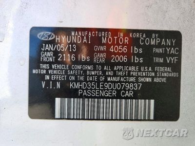 Zdjęcie 12 z 12 samochodu: 2013 HYUNDAI ELANTRA GT BASE VIN:KMHD35LE9DU079837 - miniatura