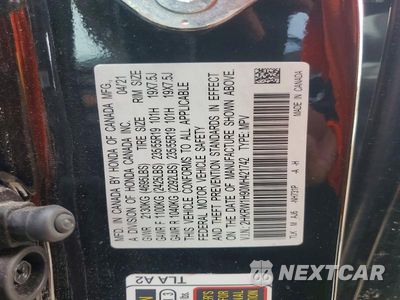 Zdjęcie 14 z 14 samochodu: 2021 HONDA CR-V TOURING VIN:2HKRW1H90MH421742 - miniatura
