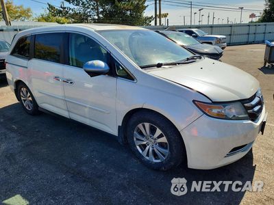 Czwarte zdjęcie samochodu z boku: 2014 HONDA ODYSSEY EXL VIN:5FNRL5H60EB076900 - miniatura