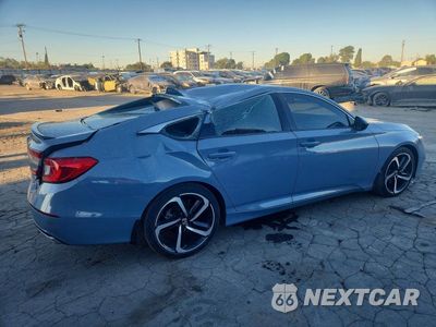 Trzecie zdjęcie samochodu z tyłu: 2022 HONDA ACCORD SPORT VIN:1HGCV1F34NA012550 - miniatura