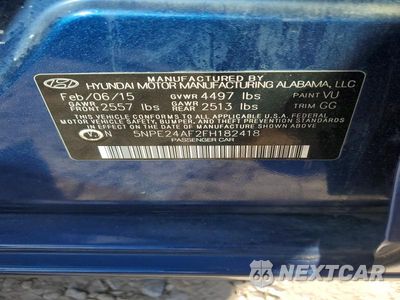 Zdjęcie 12 z 12 samochodu: 2015 HYUNDAI SONATA SE VIN:5NPE24AF2FH182418 - miniatura