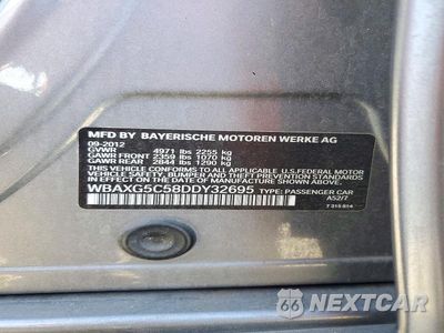 Zdjęcie 13 z 13 samochodu: 2013 BMW 528 I VIN:WBAXG5C58DDY32695 - miniatura