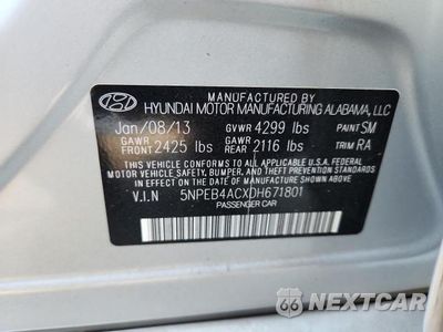 Zdjęcie 12 z 12 samochodu: 2013 HYUNDAI SONATA GLS VIN:5NPEB4ACXDH671801 - miniatura