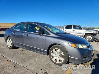 Czwarte zdjęcie samochodu z boku: 2011 HONDA CIVIC LX VIN:2HGFA1F56BH302795 - miniatura