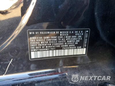 Zdjęcie 12 z 12 samochodu: 2017 VOLKSWAGEN GTI S VIN:3VW5T7AU9HM017831 - miniatura