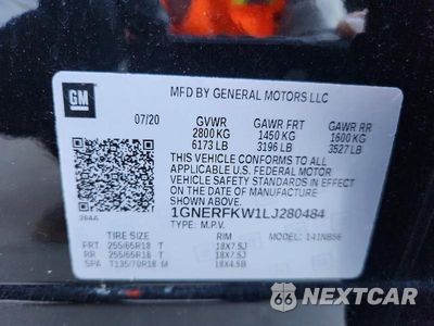 Zdjęcie 13 z 13 samochodu: 2020 CHEVROLET TRAVERSE LS VIN:1GNERFKW1LJ280484 - miniatura
