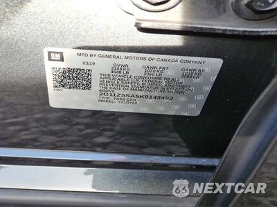 Zdjęcie 12 z 12 samochodu: 2019 CHEVROLET IMPALA LT VIN:2G11Z5SA5K9143492 - miniatura