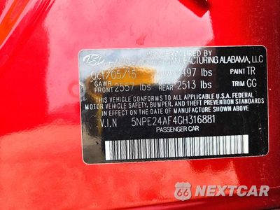 Zdjęcie 12 z 12 samochodu: 2016 HYUNDAI SONATA SE VIN:5NPE24AF4GH316881 - miniatura