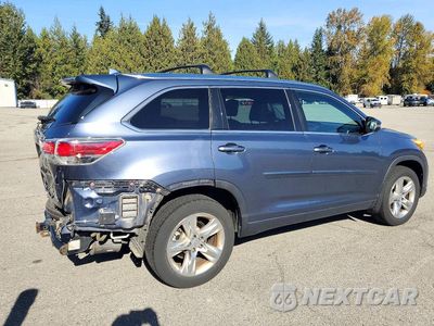 Trzecie zdjęcie samochodu z tyłu: 2014 TOYOTA HIGHLANDER LIMITED VIN:5TDDKRFH9ES057539 - miniatura