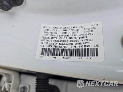 Zdjęcie 12 z 12 samochodu: 2015 HONDA ACCORD EXL VIN:1HGCR2F86FA062812 - miniatura