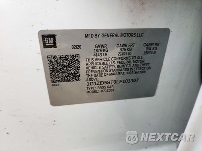 Zdjęcie 12 z 12 samochodu: 2020 CHEVROLET MALIBU LT VIN:1G1ZD5ST0LF101307 - miniatura