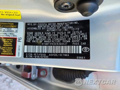 Zdjęcie 12 z 12 samochodu: 2014 TOYOTA CAMRY LE VIN:4T4BF1FK5ER369427 - miniatura