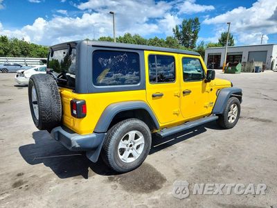 Trzecie zdjęcie samochodu z tyłu: 2019 JEEP WRANGLER UNLIMITED SPORT VIN:1C4HJXDG1KW503519 - miniatura