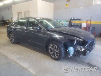 Czwarte zdjęcie samochodu z boku: 2021 HYUNDAI SONATA SEL VIN:5NPEL4JA8MH097498 - miniatura