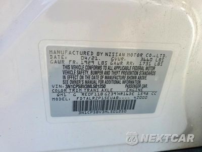 Zdjęcie 14 z 14 samochodu: 2021 NISSAN KICKS S VIN:3N1CP5BV3ML501250 - miniatura