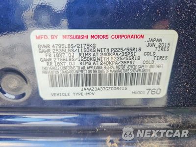 Zdjęcie 12 z 12 samochodu: 2016 MITSUBISHI OUTLANDER SE VIN:JA4AZ3A37GZ006415 - miniatura