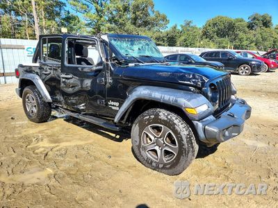 Czwarte zdjęcie samochodu z boku: 2020 JEEP WRANGLER UNLIMITED SPORT VIN:1C4HJXDN9LW333507 - miniatura