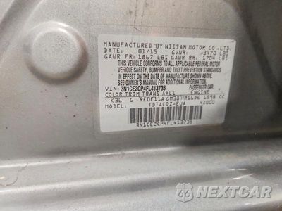 Zdjęcie 12 z 12 samochodu: 2015 NISSAN VERSA NOTE SV VIN:3N1CE2CP4FL413735 - miniatura