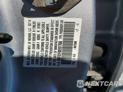 Zdjęcie 12 z 12 samochodu: 2014 HONDA CIVIC EX VIN:19XFB2F88EE017656 - miniatura