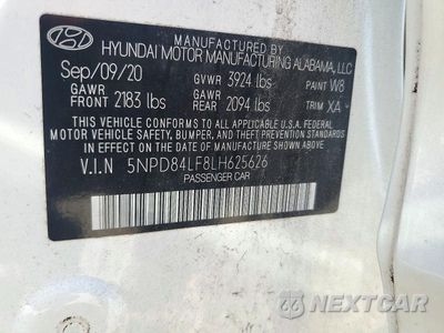 Zdjęcie 12 z 12 samochodu: 2020 HYUNDAI ELANTRA SEL VIN:5NPD84LF8L8625626 - miniatura
