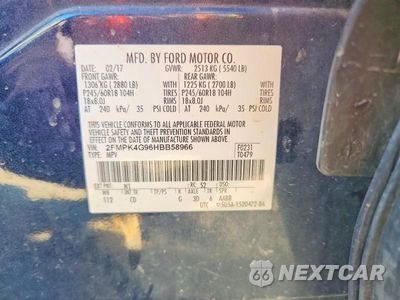 Zdjęcie 13 z 13 samochodu: 2017 FORD EDGE SE VIN:2FMPK4G96HBB58966 - miniatura
