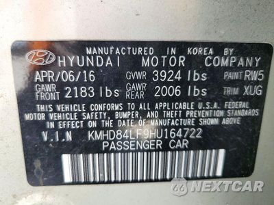 Zdjęcie 12 z 12 samochodu: 2017 HYUNDAI ELANTRA SE VIN:KMHD84LF9HU164722 - miniatura
