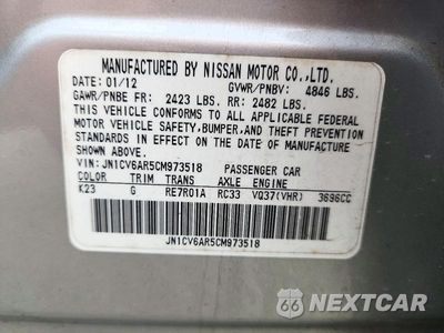 Zdjęcie 13 z 13 samochodu: 2012 INFINITI G37 SEDAN X VIN:JN1CV6AR5CM973518 - miniatura