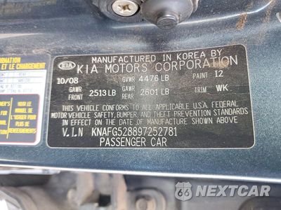 Zdjęcie 14 z 14 samochodu: 2009 KIA RONDO BASE VIN:KNAFG528897252781 - miniatura