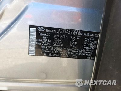 Zdjęcie 13 z 13 samochodu: 2023 HYUNDAI SANTA FE SEL VIN:5NMS2DAJ2PH557018 - miniatura