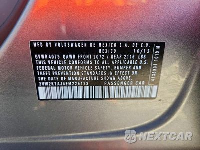 Zdjęcie 12 z 12 samochodu: 2014 VOLKSWAGEN JETTA BASE VIN:3VW2K7AJ4EM225123 - miniatura