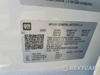 Zdjęcie 13 z 13 samochodu: 2023 GMC SIERRA K1500 AT4 VIN:1GTUUEE80PZ111428 - miniatura