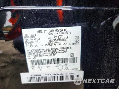 Zdjęcie 13 z 13 samochodu: 2016 LINCOLN MKX RESERVE VIN:2LMTJ8LP6GBL56494 - miniatura