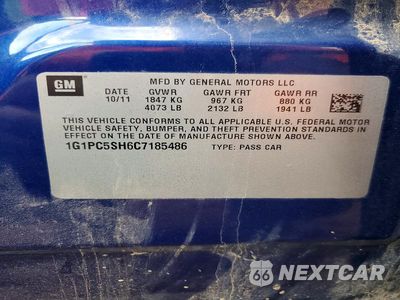 Zdjęcie 12 z 12 samochodu: 2012 CHEVROLET CRUZ VIN:1G1PC5SH6C7185486 - miniatura