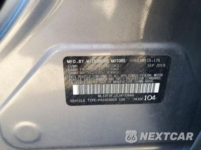 Zdjęcie 12 z 12 samochodu: 2020 MITSUBISHI MIRAGE G4 ES VIN:ML32F3FJ2LHF00844 - miniatura