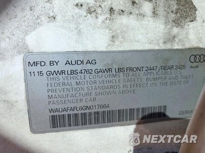 Zdjęcie 12 z 12 samochodu: 2016 AUDI A4 PREMIUM S-LINE VIN:WAUAFAFL6GN017664 - miniatura