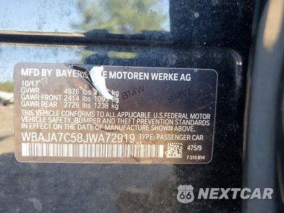 Zdjęcie 12 z 12 samochodu: 2018 BMW 530 XI VIN:WBAJA7C58JWA72919 - miniatura