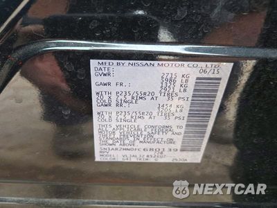 Zdjęcie 13 z 13 samochodu: 2015 NISSAN PATHFINDER PLATINUM VIN:5N1AR2MN0FC680139 - miniatura