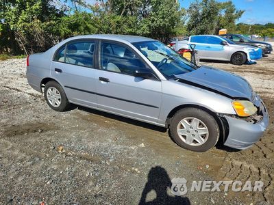 Czwarte zdjęcie samochodu z boku: 2003 HONDA CIVIC DX VIN:2HGES15183H576363 - miniatura