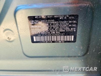 Zdjęcie 13 z 13 samochodu: 2016 SUBARU FORESTER 2.5I VIN:JF2SJABC6GH480187 - miniatura