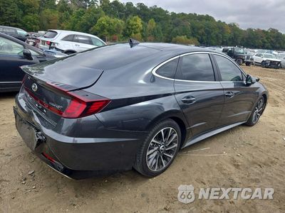 Trzecie zdjęcie samochodu z tyłu: 2021 HYUNDAI SONATA LIMITED VIN:KMHL34J21MA156944 - miniatura